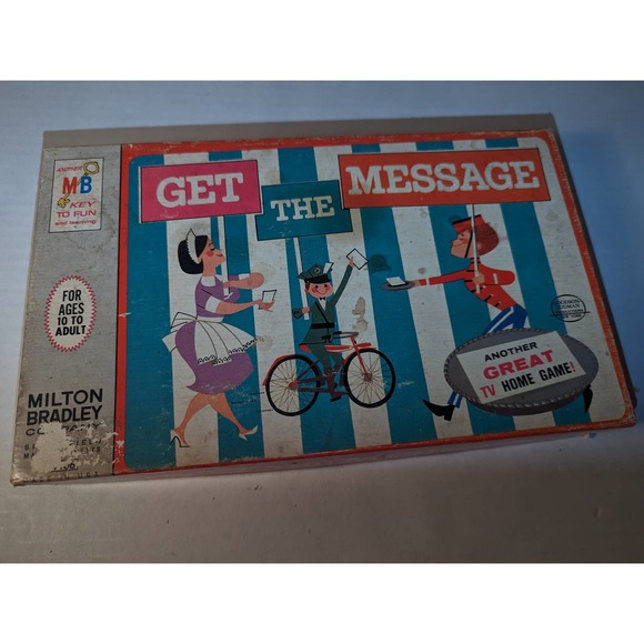 Vintage 1964 Get The Message Game by MIlton Bradley TV Board Game Complete MB - Picture 10 of 10